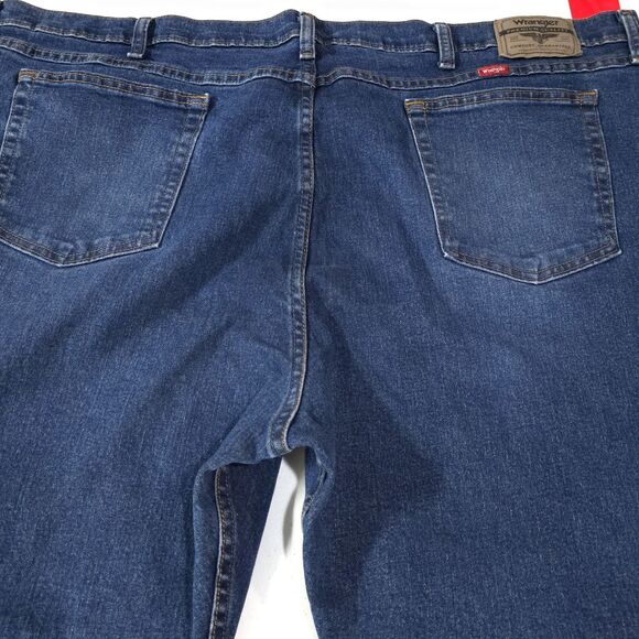 Bootcut Relaxed Fit Jeans Mens 48x30 Med Wash High Rise Stretch Comfort Western - Picture 13 of 16